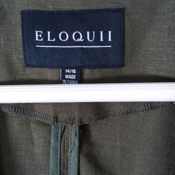 Eloquii Long Tie Waist Jacket - Picture 2 of 5